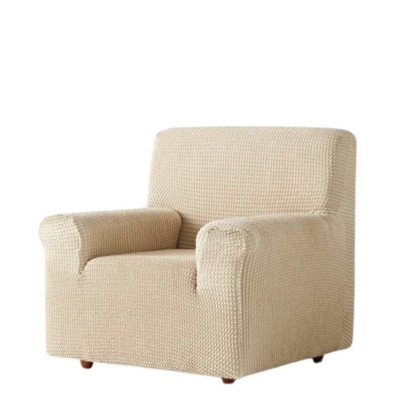 Sofa Cover 1 Seater Armchair Cream